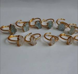 Venta al por mayor de moda 10-15mm aguamarina punta anillo en plata de ley joyería hecha a mano con certificado IGI aniversario regalo de boda - Product Image 2