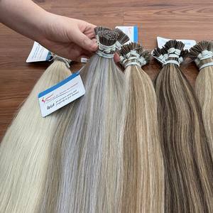 Vente en gros d'extensions de cheveux humains 100% pointe de kératine de haute qualité I pointe cheveux facile à attacher droit diverses couleurs prix usine - Product Image 3