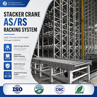 Système de rayonnage automatisé ASRS avec grue de stockage en mezzanine, système de rayonnage haute densité pour entrepôt, rayonnage à palettes en acier robuste, OEM ODM