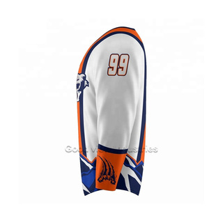 Nueva Llegada: Camisetas de Hockey sobre Hielo Sublimadas Personalizadas con Logotipo, Transpirables, de Secado Rápido, 100% Poliéster, Nombre y Diseño del Equipo Personalizados - Product Image 2