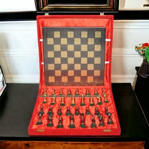 Handcrafted Brass Solid <b>Chess</b> Set Decorative Board Game <b>Chess</b> Pieces Gifting Display Luxury Traditional Design Metal Handicraft - Product Image 4