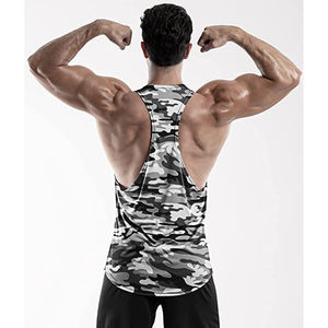 Camiseta Deportiva sin Mangas para Hombre, Tejido Elástico, Secado Rápido, para Correr y Entrenar - Product Image 4