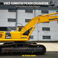 Excavatrice sur chenilles Komatsu PC400, 40 tonnes, grande pelle hydraulique lourde, moteur SAA6D125E5, d'occasion, japonaise, pour l'exploitation minière et les carrières