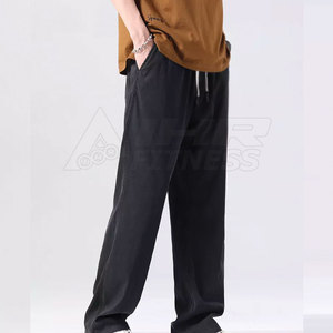Service OEM nouveauté conception personnalisée hommes décontracté toile pantalon taille moyenne marque privée pour adultes vente en gros - Product Image 5