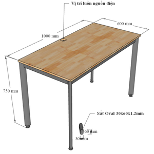 Ministerio De Comercio Electrnico Bn Lm Vic 100x60cm G Plywood Ph Melamin Chn St Oval HBOV032 - Product Image 5