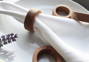 Premium Quality Wooden Napkin Ring, Boho <b>Circular</b> Napkin Ring, Kitchen Decor - Product Image 2