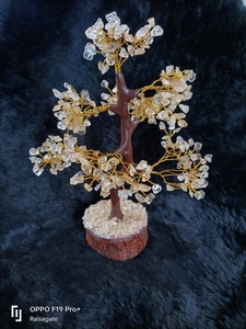 Vente en gros de quartz naturel transparent en forme d'arbre, 300 perles, pierres précieuses faites à la main, décoration Feng Shui pour la maison, décoration intérieure - Product Image 5