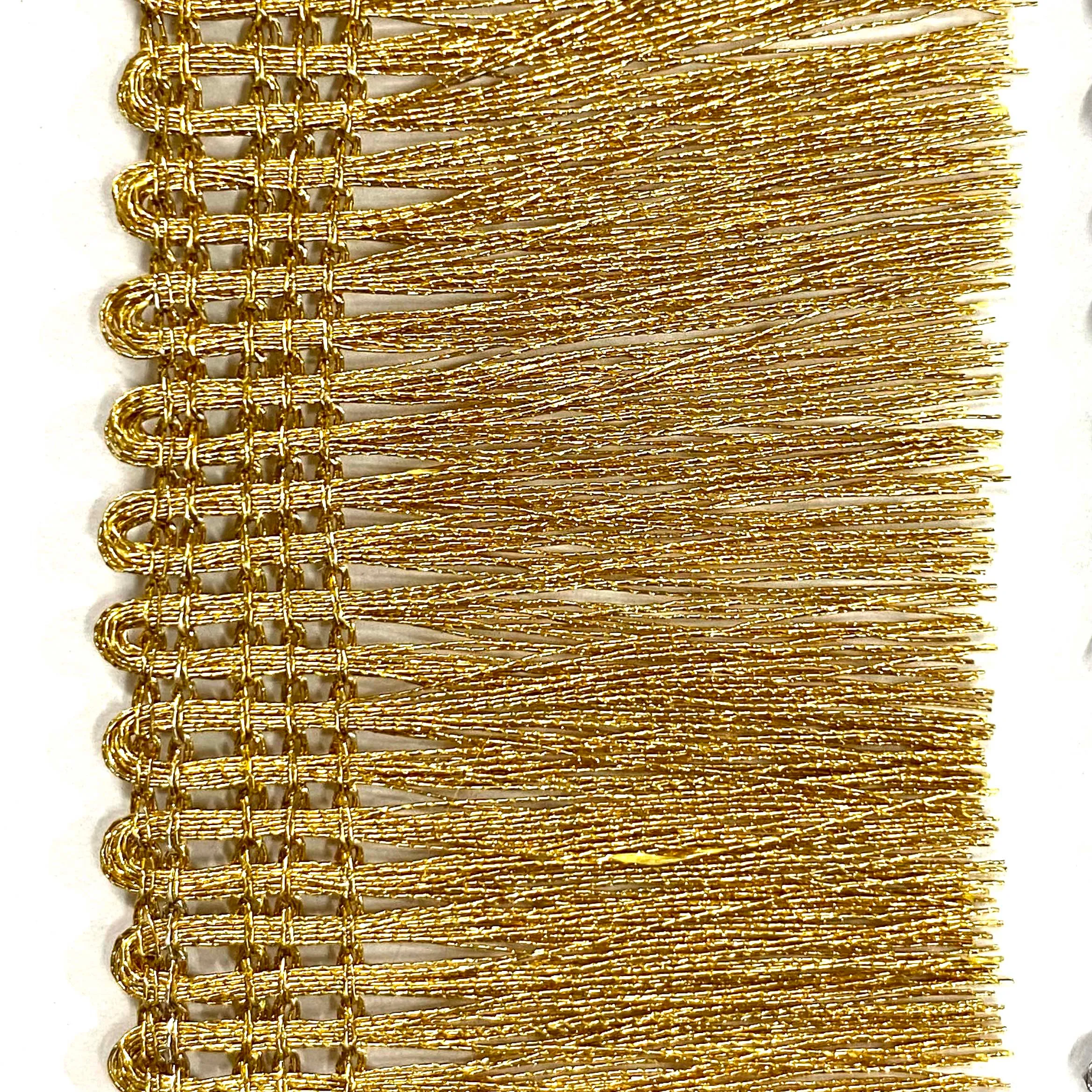 Lurex Gold Farbe Fransen für Kleidungs stücke Katholische Kais und Dekorationen