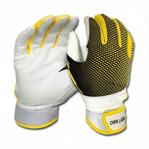 ถุงมือตีเบสบอลแบบสั่งทำพิเศษ ขายส่ง ถุงมือตีซอฟต์บอลหนังแกะคุณภาพพรีเมียม ปรับขนาดได้ - Product Image 1