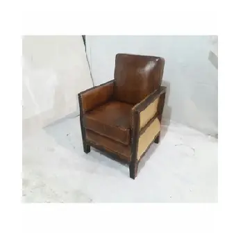 Benzersiz Vintage ev mobilya Chesterfield tek kişilik koltuk deri kanepe hindistan'da yapılan makul fiyata mevcut
