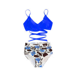 Best Design New Summer Animal Print Sexy Backless High Waist <b>Bikini</b> 3 Piece Swimsuit <b>Set</b> Breathable Quick Dry Wholesale Low - Product Image 1