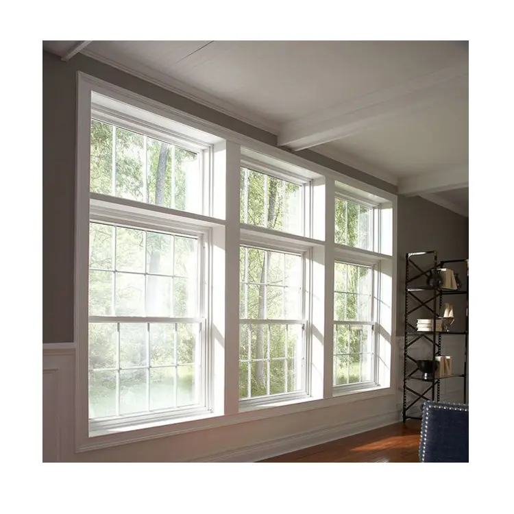 White Aluminium Window Frames Casement Sash Upward Sliding Window Design Sash window