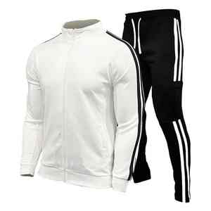 Ensemble de vêtements de sport pour hommes au design personnalisé Survêtement à capuche avec fermeture éclair complète avec logo Respirant et couleur propre Suite Track - Product Image 5