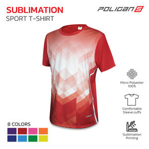 เสื้อกีฬาพิมพ์ซับลิเมชันดีไซน์ไร้กาลเวลาเสื้อไมโครโพลีเอสเตอร์ใส่สบาย100% 145 GMS - Product Image 2