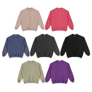 เสื้อสเวตเตอร์ผ้าบาติกสำหรับผู้ชายรุ่น430กรัมเสื้อสเวตเชิ้ตผ้าเฟรนช์เทอร์มีความสุขแบบย้อนยุคคอกลมไซส์ใหญ่พิเศษเปิดไหล่สำหรับผู้ชาย - Product Image 2