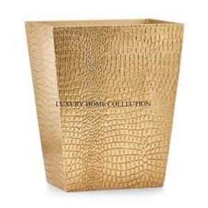 Cubo de basura de metal ligero a prueba de herrumbre con un diseño compacto ideal para baños, cocinas o aplicaciones debajo del escritorio - Product Image 1