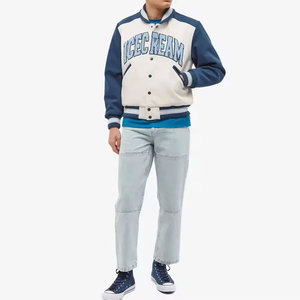 Fabricant en gros de haute qualité Patchwork University Baseball Jacket Eco Friendly Low Budget Puff Printing Varsity Jacket - Product Image 4