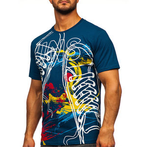 Camisetas Sublimadas para Hombre al Por Mayor, de Alta Calidad, en Poliéster/Algodón, Tejido de Felpa, Impresión Personalizada - Product Image 5