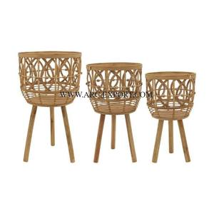 Juego de macetas de metal galvanizado rústico hecho a mano de 2 tamaños diferentes decoración de plantas de flores para interiores y exteriores maceta y maceta - Product Image 3