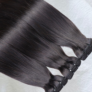 Mèches indiennes Remy vierges et droites à cuticule alignée Vente en gros de cheveux noirs bruts non traités Vendeur direct d'Inde - Product Image 6