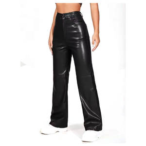 กางเกงหนังแฟชั่นสำหรับผู้หญิง วัสดุทนทาน สวมใส่สบาย เหมาะสำหรับทุกฤดูกาลและทุกโอกาส - Product Image 1