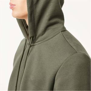 Sweat à capuche avec logo personnalisé OEM avec fermeture éclair et poches avant Sweat à capuche pour l'entraînement et le fitness Pull à capuche classique avec réglage - Product Image 6