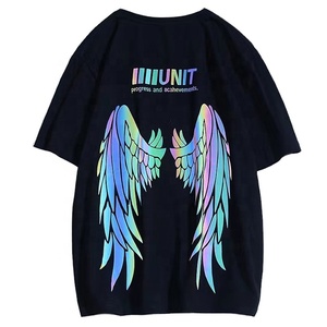 Camisetas de Jersey de calidad superior Unisex personalizadas, diseño de verano transpirable, estampado en caliente reflectante colorido para hombres de talla grande, nuevo - Product Image 2