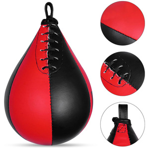 Boxe professionnelle poire vitesse balle gonflable pivotant poinçonnage sac d'entraînement en cuir robuste Logo personnalisé pour exercice à domicile de gymnastique - Product Image 2