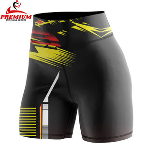 Quick Dry Sports Fitness Workout Gym Shorts para mujeres Compresión Running Cintura alta Scrunch Butt Lift Yoga Shorts - Product Image 5