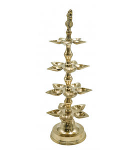ที่ตั้งทองเหลือง Kerala Samai Diwali Deepak สำหรับ Puja Panchmahal pooja deepam Diya - Product Image 2