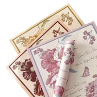 Papier d'emballage écologique imperméable fait main avec logo personnalisé Junjia W145 pour décorations de fêtes et emballages cadeaux