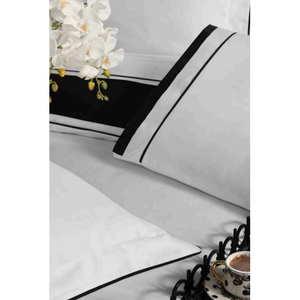 Juego de Ropa de Cama de Lujo de 6 Piezas, Tamaño King, Satén de Algodón, Incluye Funda Nórdica y Sábana Ajustable, Juego de Cama Premium de Lujo - Product Image 5