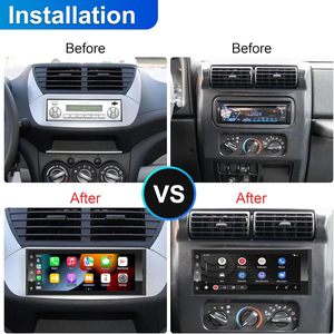 Duy nhất Din 7 inch đài phát thanh xe với không dây Apple Carplay không dây Android tự động màn hình cảm ứng stereo Android 2 Gam + 32 gam GPS Wifi FM <span class=keywords><strong>USB</strong></span> - Product Image 5