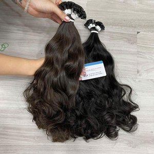 Vente en gros Extensions de cheveux vietnamiens plats à la kératine K pointe pré-collée Remy Soft Hair de source vietnamienne - Product Image 2