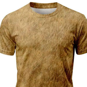 เสื้อยืดชายแบบซับลิเมชั่นสำหรับใส่ไปชายหาด เนื้อผ้าเบาสบาย สไตล์ลำลอง รับผลิตแบบ OEM - Product Image 2