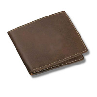 Cartera Larga de Poliéster para Hombre, de Alta Calidad, Más Vendida, 100% Cuero Genuino, Delgada, con Bloqueo RFID, Multifuncional, con Cierre Abierto, Estilo Indio