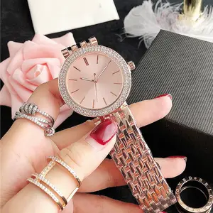 厂家价格批发定制标志男士手表reloj石英水晶手表制造商女士手表玫瑰金