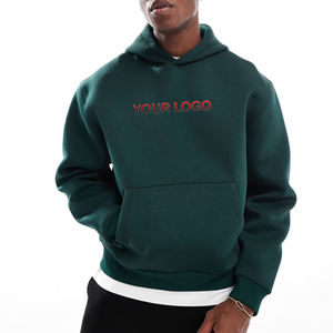 เสื้อฮู้ดและเสื้อกันหนาวโอเวอร์ไซส์สำหรับผู้ชายเสื้อฮู้ดแบบสวมหัวผ้าคอตตอน100% พิมพ์โลโก้ได้ตามต้องการ - Product Image 1