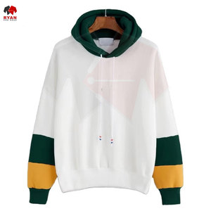เสื้อฮู้ดผู้ชายแบบสั่งทำพิเศษ OEM และ ODM ดีไซน์หลายสีแบบต่อผ้า เสื้อฮู้ดแบบสวมหัวสำหรับฤดูหนาว ขายส่ง - Product Image 1