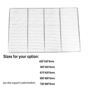 أداة الخبز بالبيع بالجملة على شكل رف مسطح من الفولاذ المقاوم للصدأ للتبريد والتحلل الكهربي للخَبز النهائي - Product Image 2