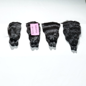 Extensions de cheveux bruts de couleur naturelle vietnamienne pour femmes noires aucune cuticule traitée chimiquement alignée vague naturelle fabriquée - Product Image 5