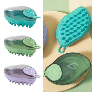 Spazzola da Bagno di Lusso in Plastica con Portasapone Ricaricabile, Spazzola per Doccia per Cani e Gatti, per Pulizia e Toelettatura degli Animali Domestici - Product Image 2