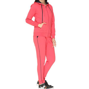 Survêtement d'hiver 2 pièces pour femmes 100% coton ensemble de sweats à capuche pour femmes Streetwear imprimé respirant pour adultes - Product Image 2