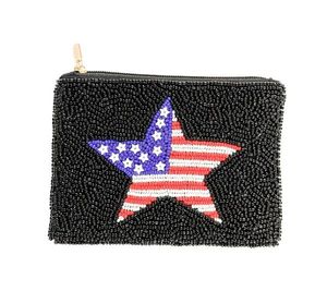 Personnalisation de la broderie perlée du jour du jeu artisanal MAKE MINE A DOUBLE Mini sac à fermeture éclair Look de luxe de haute qualité par Hiba Enterprises - Product Image 3