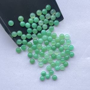6mm 8mm 10mm crisoprasa verde Natural suave redondo calibrado cabujones piedras preciosas sueltas piedras semipreciosas joyería DIY Alibaba - Product Image 2