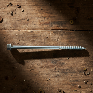 Vis à bois et vis à tête hexagonale à filetage partiel de classe 4.8 et 6.8, haute résistance, en acier au carbone zingué, métriques - Product Image 1