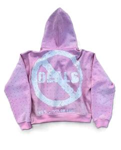 Nueva llegada de alta calidad Streetwear Hombres Serigrafía Sudadera con capucha Venta al por mayor Ropa de moda Hombres Serigrafía Sudadera con capucha - Product Image 5