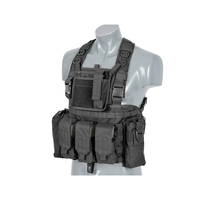 Gilet de paintball unisexe personnalisable de haute qualité, à dégagement rapide, réversible, avec option porte-chargeur noir, en polyester respirant pour l'extérieur
