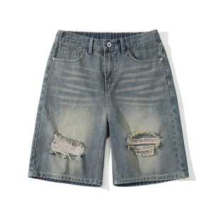 Pantalones cortos informales de algodón con cordón de cintura media para hombre con patrón sólido cómodos y duraderos para gimnasio Hogar y aventuras al aire libre - Product Image 1