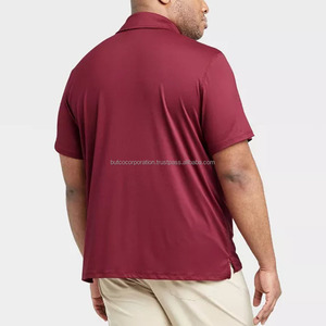 Venta al por mayor 100% algodón personalizado de manga corta para hombres Polo patrón sólido solapa ropa de trabajo ecológico de punto logotipo personalizado - Product Image 5